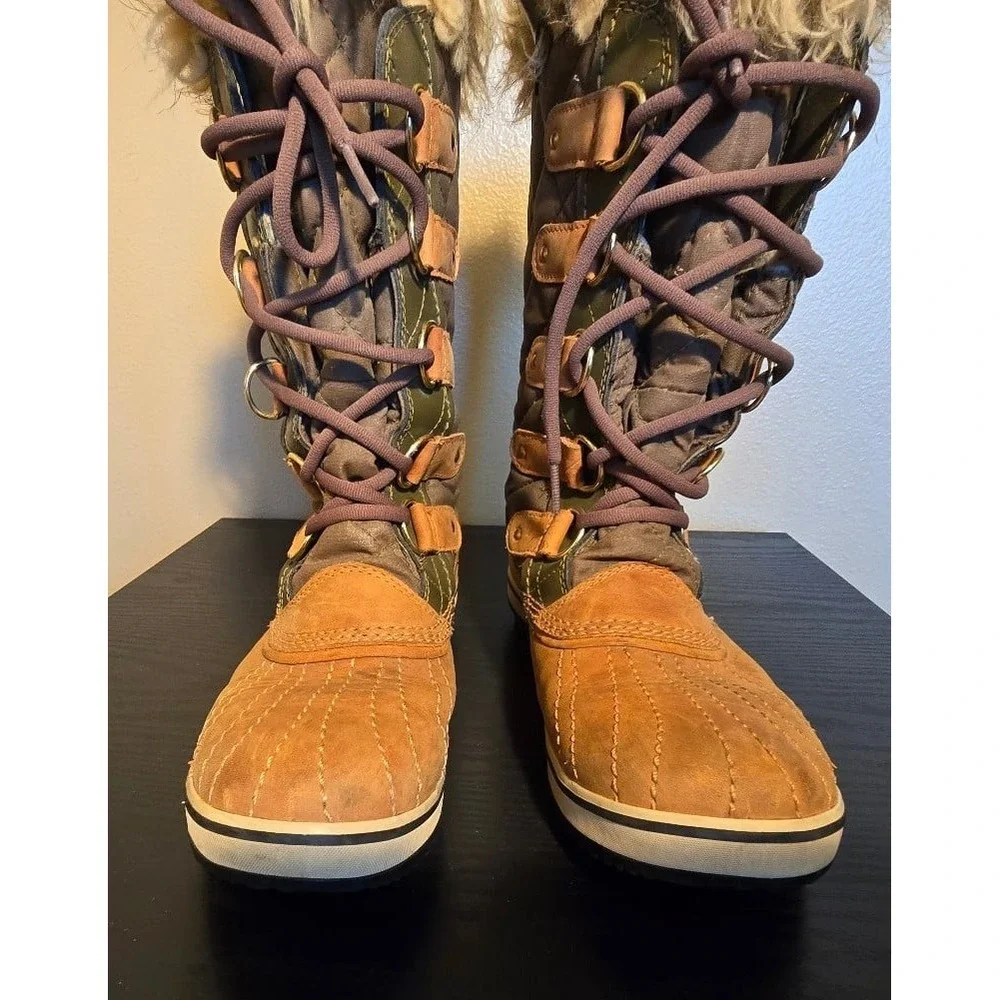 Sorel Tofino II Waterproof Winter Boots Womens Size 8‎ Camel Leather
